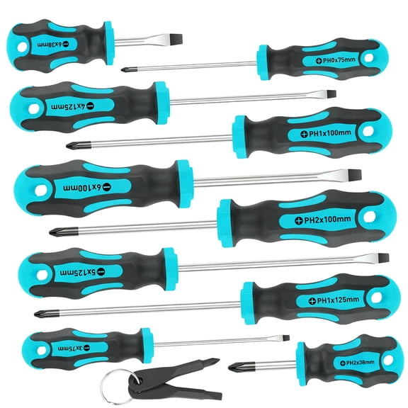 Professional Attractive Driver Set 12pc With Ergonomic Grip And Storage Bucket For Accuracy Work