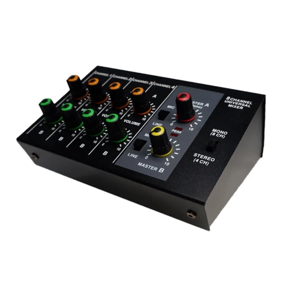 Professional Aud-io Mixer Portable Comp t Small Mixer Sound Board Console for Studio Recording Bar Home ,Precision Control