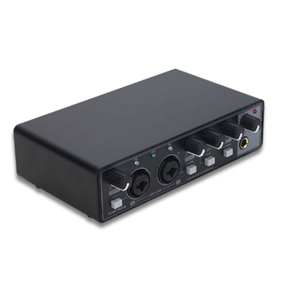 Professional Audio Interface Sound Card Phantom Power Electric Guitar Mixer Mixing Console Studio Live Recording