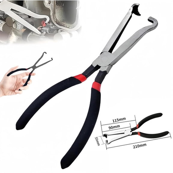 Professional Automotive Disconnect Pliers for Electrical Connectors, Fuel Line Clips & Spark Plug Removal