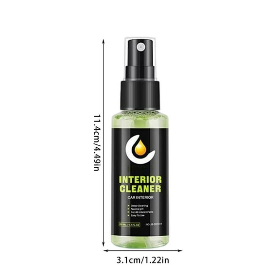 Professional Automotive Interior Cleaner Concentrate 50ml Heavy-Duty Upholstery Stain Remover Car Seat Fabric Leather Cleaner Spray