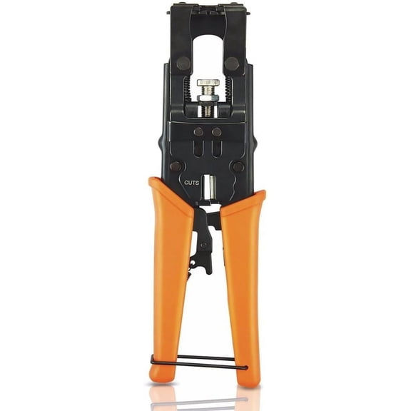 Professional BNC Compression Tool for RG59, RG6, and RG58 Coaxial Cables Universal Adjustable Crimping for CCTV, Satellite, and Antenna Installations