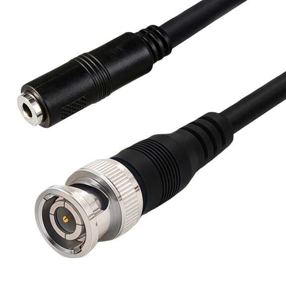 Professional BNC to 3.5mm Extension Cable 1M Coppers for Broadcast Equipment Transfer