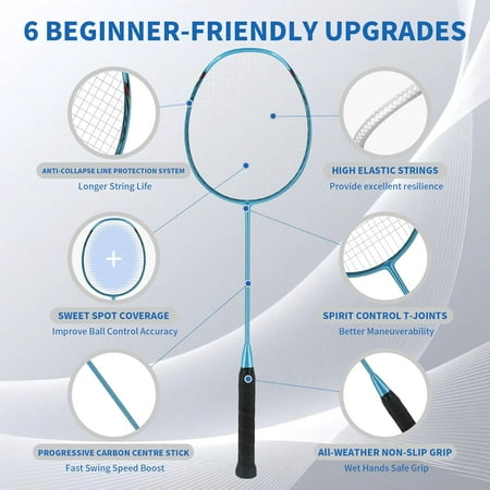 Professional Badminton Racket 5U, Full Carbon Fiber Design for Enhanced Performance
