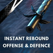 Professional Badminton Set with Graphite Rackets, 3 Shuttlecocks & Carry Bag