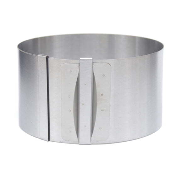 Professional Baking Tools, Adjustable Stainless Steel Cake Ring, Non-Toxic Transparent Acetate Sheet, High Quality Food Grade PP, Reusable And Easy To Clean (Your Baking Partner)