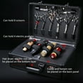 thumbnail image 1 of Professional Barber Case with Combination Lock, Large Hard Shell Travel Organizer for Hair Clippers Scissors Tools, Portable Storage Box for Stylists Hairstylist – Holds 4 Clippers & 8 Shears, 1 of 11