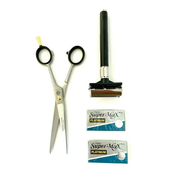 Professional Barber Hair Cutting Scissors GERMAN Shears Size 6.5 + Free Mens Shaving Gift Tool