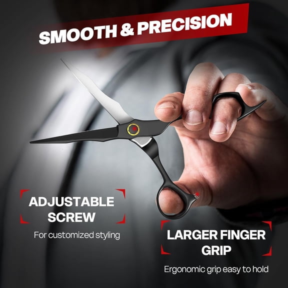 Professional Barber Hair Cutting Scissors Shears - HIGH-END Sharp Hairdressing Shears Stainless Steel for Salon Home Stylists