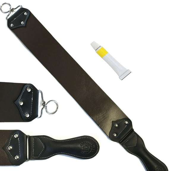 Professional Barber Leather Strop Straight Razor Sharpening Shave Shaving Strap