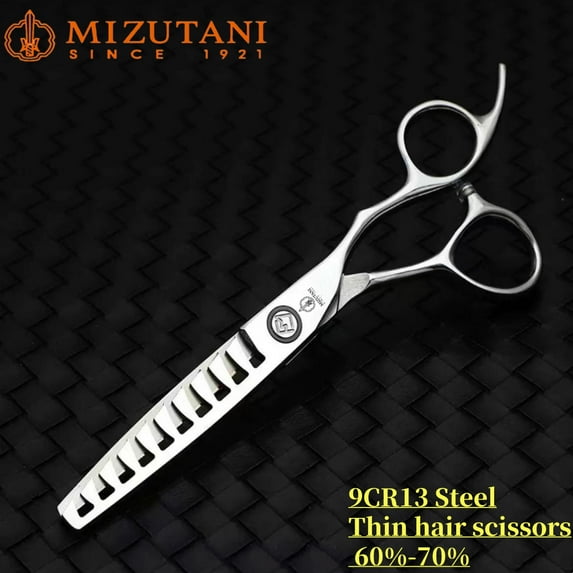 Professional Barber Scissors Hair Cutting Tools Scissors for removing 10%-60% of thin hair volume 440C 5.5-6-6.5-7inch (9CR13 60-70)