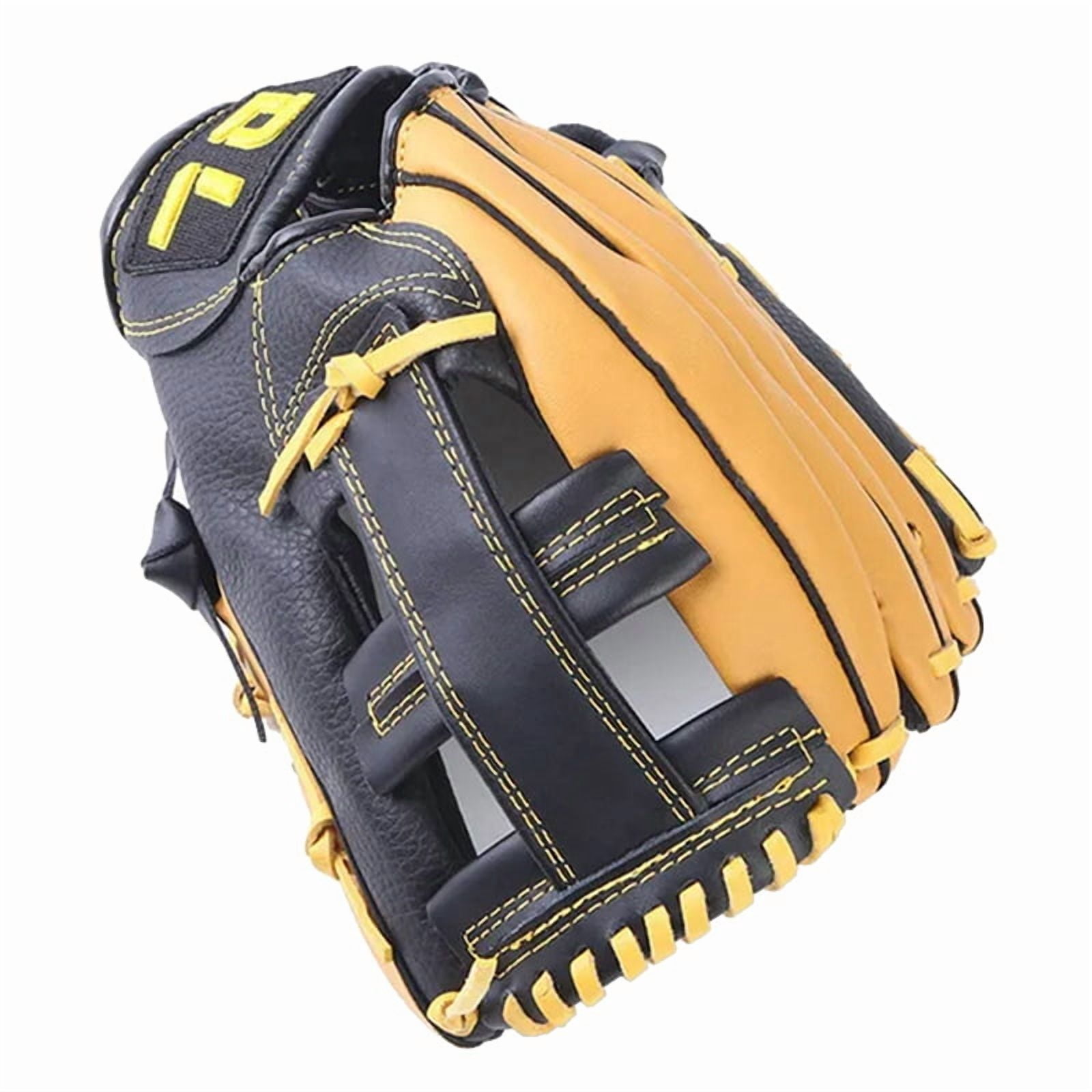 Professional Baseball Gloves Youth Adult Leather Baseball Gloves Softball Training Catcher Gloves 11.5 Inches,1 x Baseball glove
