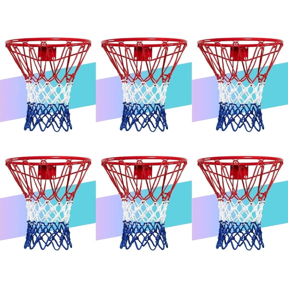 Basketball Net Replacement, 2025 Upgrade Heavy Duty Thick Professional Basketball Nets All Weather Outdoor Anti Whip Color Never Fade 12 Loops