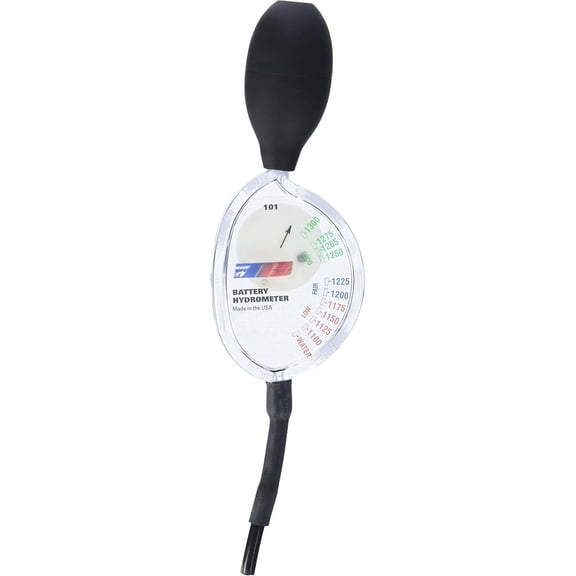 Professional Battery Hydrometer Tester, Specific Gravity Acid Density Checker for Lead-Acid Batteries, Automotive & Marine Deep Cycle Battery Maintenance Tool