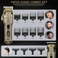 thumbnail image 1 of Professional Beard Trimmer Kit with Foil Shaver and T-Blade for Men, Cordless Hair  Set with LED Display, Waterproof Grooming Tool for Nose Body Hair Cutting, 1 of 6