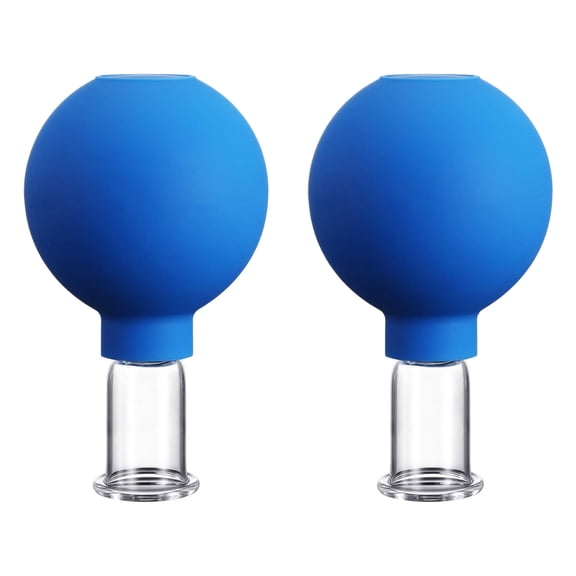 Professional Beauty Massage Set, Multi-Part Usage Facial Cupping Therapy, Wrinkle Prevention Kit for Home, Mark-Free Suction Cups, Easy Clean Design for Daily Use (2PCS)