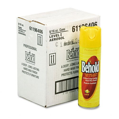 Ecolab Professional Behold Furniture Polish, 16oz Aerosol, 6/Carton