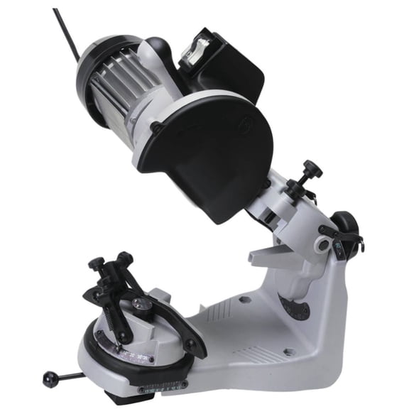 Professional Bench Mount Chain Grinder Compatible With Oregon Stihl Husqvarna 120 Volt 2.8 Amp 2950 RPM Maxx Chainsaw Chain Sharpener Cast Aluminum Self Tightening 700-220 Three Wheels