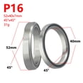 thumbnail image 1 of Professional Bike Headset Bearings Set 1-1/8" To 1.5" Sizes 38/39/41/44/49/52mm Premium Steel Mountain Road Bicycle Components, 1 of 12