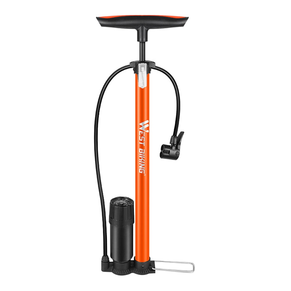 Professional Bike Tire Air Pump Convenient Bike Inflator High Pressure Bike Pump (Orange