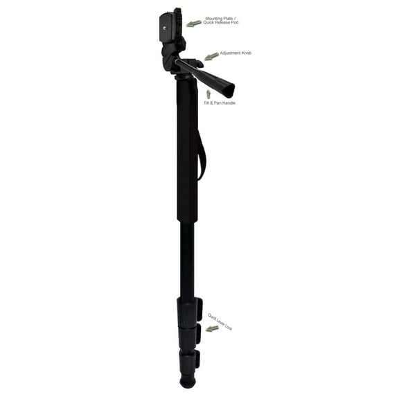 Professional Black 72" Monopod / Unipod (Quick Release) For Panasonic LUMIX DMC-LX100