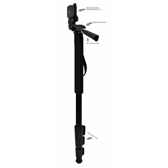Professional Black 72" Monopod / Unipod (Quick Release) For Sony Handycam DCR-DVD308