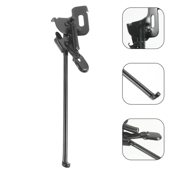 Professional Black Bicycle Kickstand with Tool-Free Quick Release for Fast Installation and Durable Use