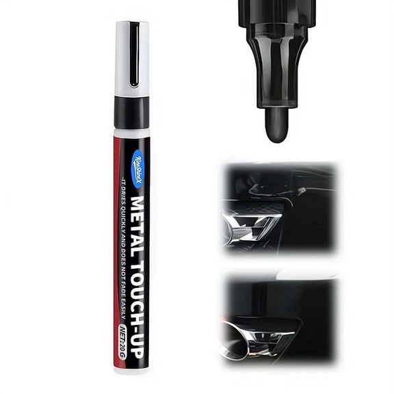 Professional Black Car Interior Touch Up Paint Pen, Scratch Repair for Plastic Trim Parts