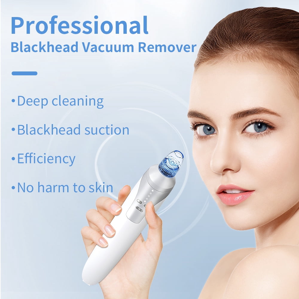 Professional Blackhead Vacuum Remover with 4 Beauty Heads Wireless Charging Efficient Pore Cleaning