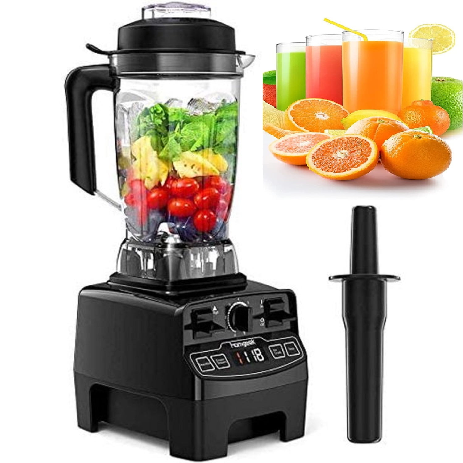 Professional Blender with 1450-Watt Motor & 68 oz Dishwasher-Safe, 3000  RPM, Total Crushing Pitcher for Smoothies, Shakes & Frozen Drinks, Black 