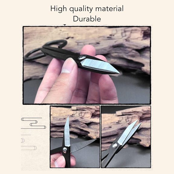 Professional Bonsai Scissors Stainless Steel Garden Pruning Shears for Flower Arrangements