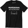 thumbnail image 1 of Professional Bookworm - Book Lover Reading Men's T-Shirt, 1 of 4
