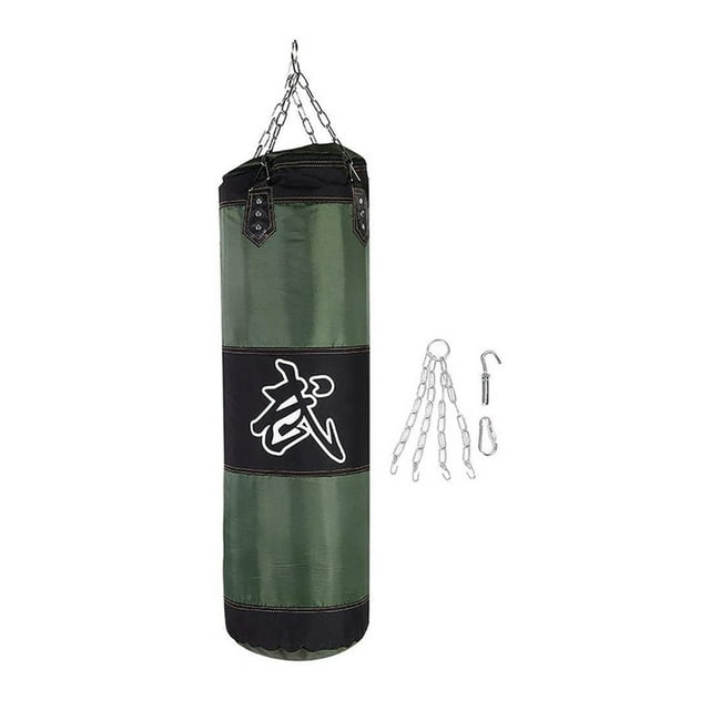 Professional Boxing Punching Bag Training Fighting Karate Hanging Kicking Punching Bag Adult Gym Workout Boxing Bag 60/80/100cm green 100cm