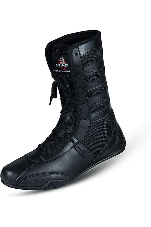 Professional Boxing Shoes Breathable Wrestling Shoes, Training Shoe for Adult & Youth Men Women Non Slip Rubber Sole Lightweight Boots (Black, 10)