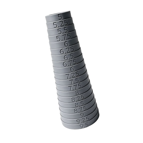 Professional Bracelets Sizer Mandrel with 5-9.5" Markings | Bracelets Measuring Tool Inch Scales for Jewelry Makers &