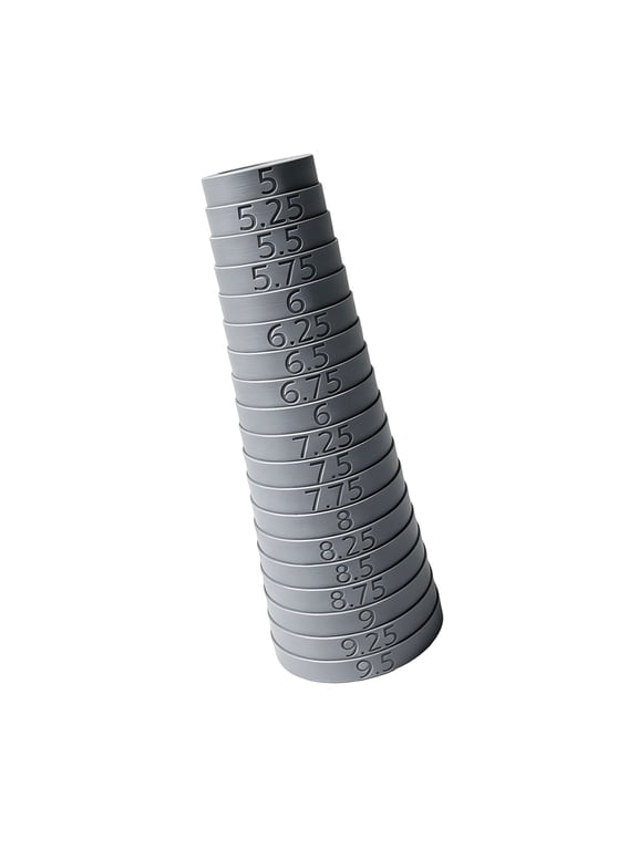 Professional Bracelets Sizer Mandrel with 5-9.5" Markings | Bracelets Measuring Tool Inch Scales for Jewelry Makers &
