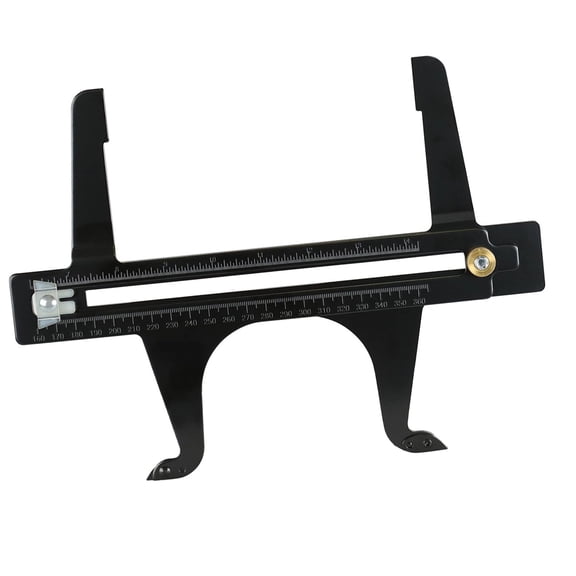 Professional Brake Drum Measuring Resetting Tool for 6.5-14.25 Inch / 16.5-36.2 cm Automotive Brake Resetting Gauges Multi-Scale Precision Carbon Steel Reset Meter and Calibration Vernier Caliper Set
