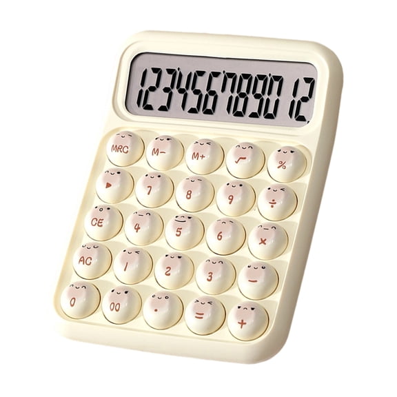 Professional Bread Electronic Calculator 12 Digit Display Portable Pretty Calculators Creative Colorful Calculator
