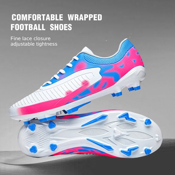 Professional Breathable Football Shoes FG/AG Studs for Artificial Turf, Suitable for Training and Matches, All-season Use, Non-slip Sneakers, Wear-resistant and Anti-slip Outdoor/indoor Sports Shoes