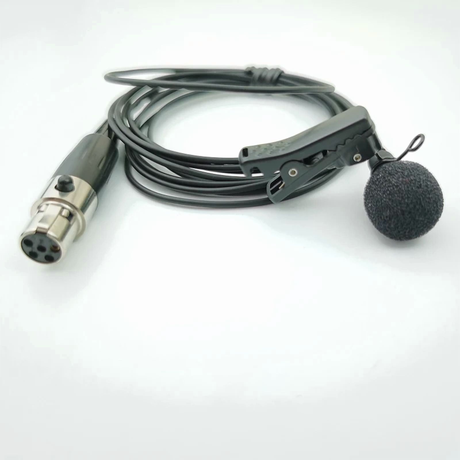 Professional Broadcast Omnidirectional Lavalier Microphone for Lectrosonics Wireless Transmitters