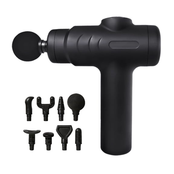 Professional Brushless Motor Fascia Gun 12 Speed Levels USB Rechargeable Deep Tissue Massage Gun for Full Body Muscle Relaxation