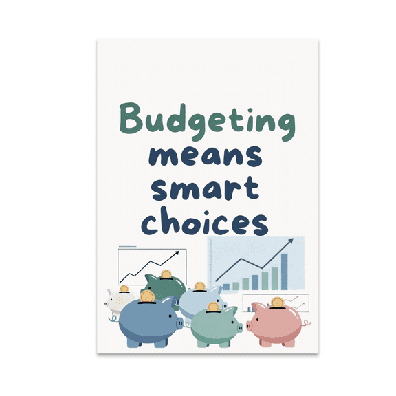 Professional Budgeting Decor - Finance Enthusiast - 13x19 Poster Print