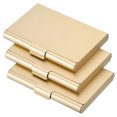 thumbnail image 1 of Professional Business Card Holder Aluminum Pocket Credit Card Case, Gold 3 Pack, 1 of 5