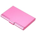 thumbnail image 1 of Professional Business Card Holder Aluminum Pocket Credit Card Case, Pink, 1 of 5
