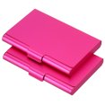 thumbnail image 1 of Professional Business Card Holder Aluminum Pocket Credit Card Case, Rose Red 2 Pack, 1 of 5