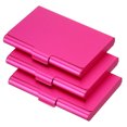 thumbnail image 1 of Professional Business Card Holder Aluminum Pocket Credit Card Case, Rose Red 3 Pack, 1 of 5