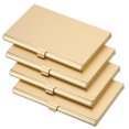 thumbnail image 1 of Professional Business Card Holder Aluminum Slim Pocket Credit Card Case, Gold 4 Pack, 1 of 5