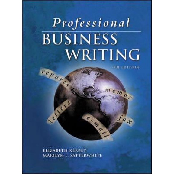 Pre-Owned Professional Business Writing, Student Text-Workbook [With CDROM] (Paperback) 0078211654 9780078211652