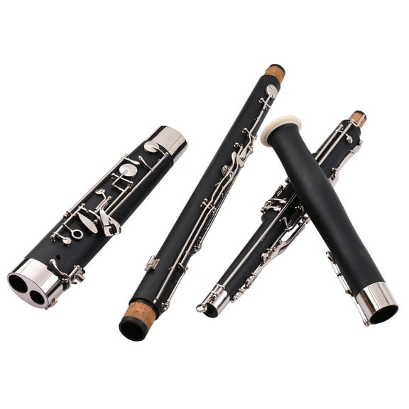 Professional C Key Bassoon Woodwind Instrument Synthetic Wood Body Cupronickel Silver-plated & Nickel-Plated Keys with Reed Gloves Cleaning Cloth Carrying Case