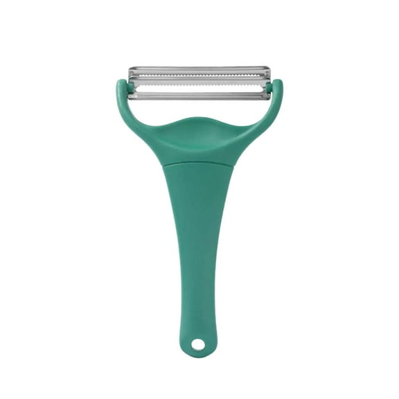 Professional Cabbage Peeler Shredder,Dual Sharp Blades for Julienne Vegetables,Non-Slip Ergonomic Handle,Dark Green Kitchen Tool for Salad Prep